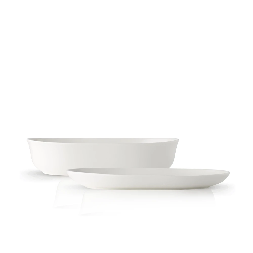 Noritake Adam Liaw Everyday Noritake Oval Serving Bowl And Platter Set (24cm & 26cm)