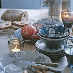 Aito Aito Mino Yaki Nordic Flower Series 6-Piece Dinnerware Set -The Custom Chef Shop Aito Mino Yaki Nordic Flower Series 6 Piece Dinnerware Set 11