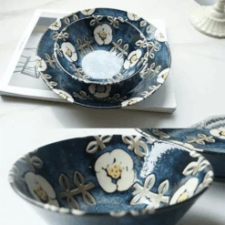 Aito Aito Mino Yaki Nordic Flower Series 6-Piece Dinnerware Set -The Custom Chef Shop Aito Mino Yaki Nordic Flower Series 6 Piece Dinnerware Set 15