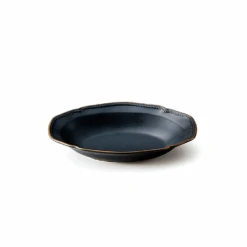 Aito Aito Mino Yaki Stitch Series Oval Serving Bowl (24.5cm)