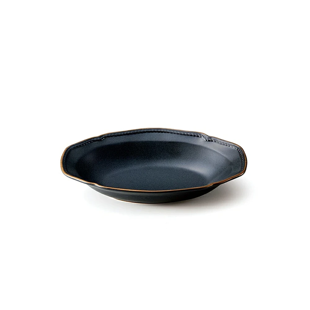 Aito Aito Mino Yaki Stitch Series Oval Serving Bowl (24.5cm) 3 Aito Aito Mino Yaki Stitch Series Oval Serving Bowl (24.5cm)