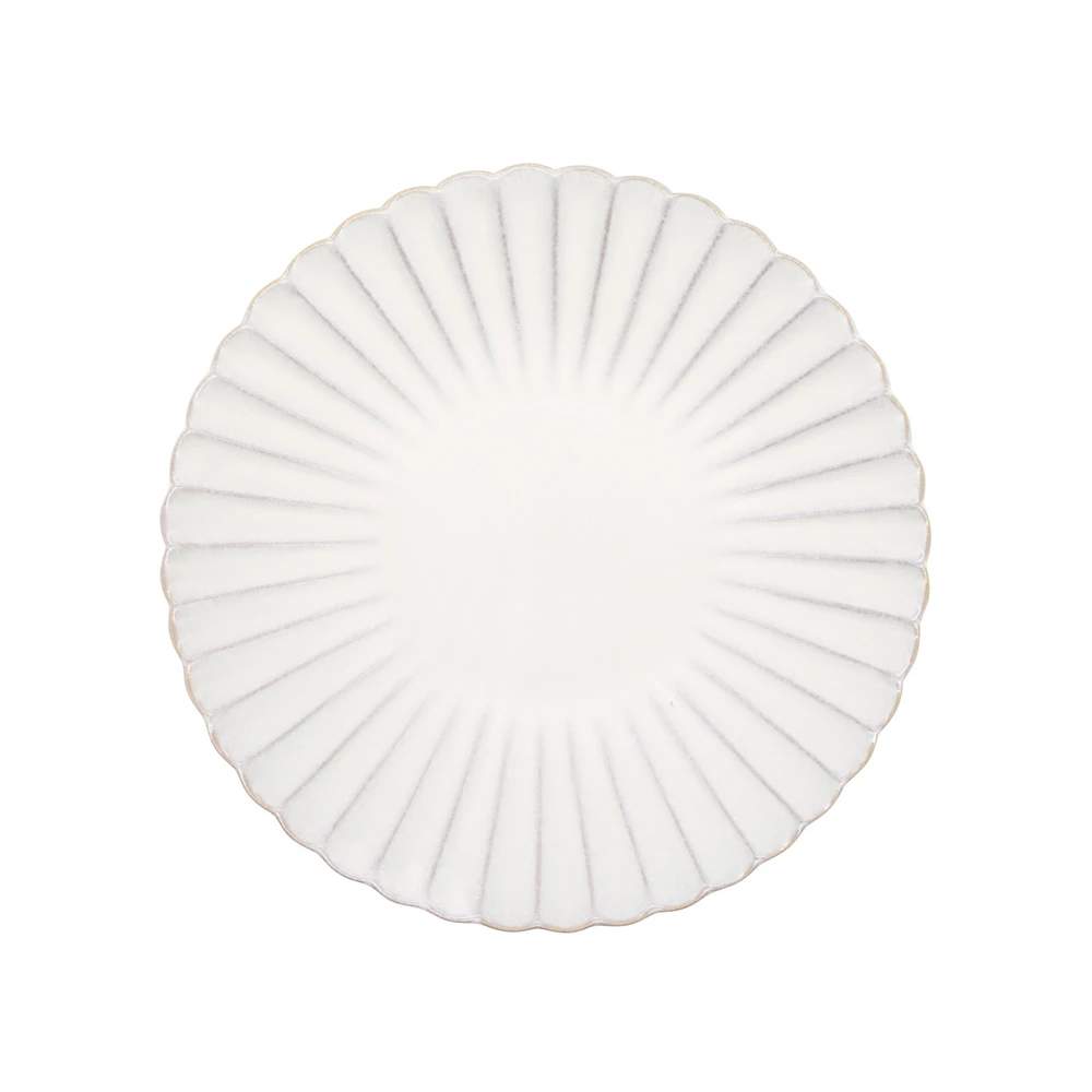 Aito Aito Seto Yaki Hana Dinner Plate (23cm) - White 4 Aito Aito Seto Yaki Hana Dinner Plate (23cm) - White - Image 2