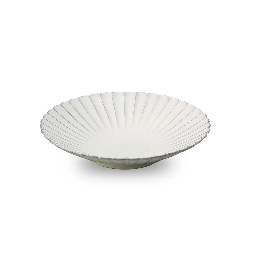 Aito Aito Seto Yaki Hana Dinner Plate (23cm) - White 3 Aito Aito Seto Yaki Hana Dinner Plate (23cm) - White