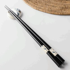 Ishida Brush Blue Tonbo-dama Arabesque Chopstick 23cm