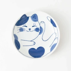 Daitoua Daitoua Neko Chigura Hachiware Dinner Plate Set Of 2 (20cm) -The Custom Chef Shop Daitoua Neko Chigura Hachiware Dinner Plate 20cm 11