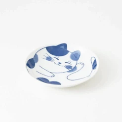 Daitoua Daitoua Neko Chigura Hachiware Dinner Plate Set Of 2 (20cm) -The Custom Chef Shop Daitoua Neko Chigura Hachiware Dinner Plate 20cm 12