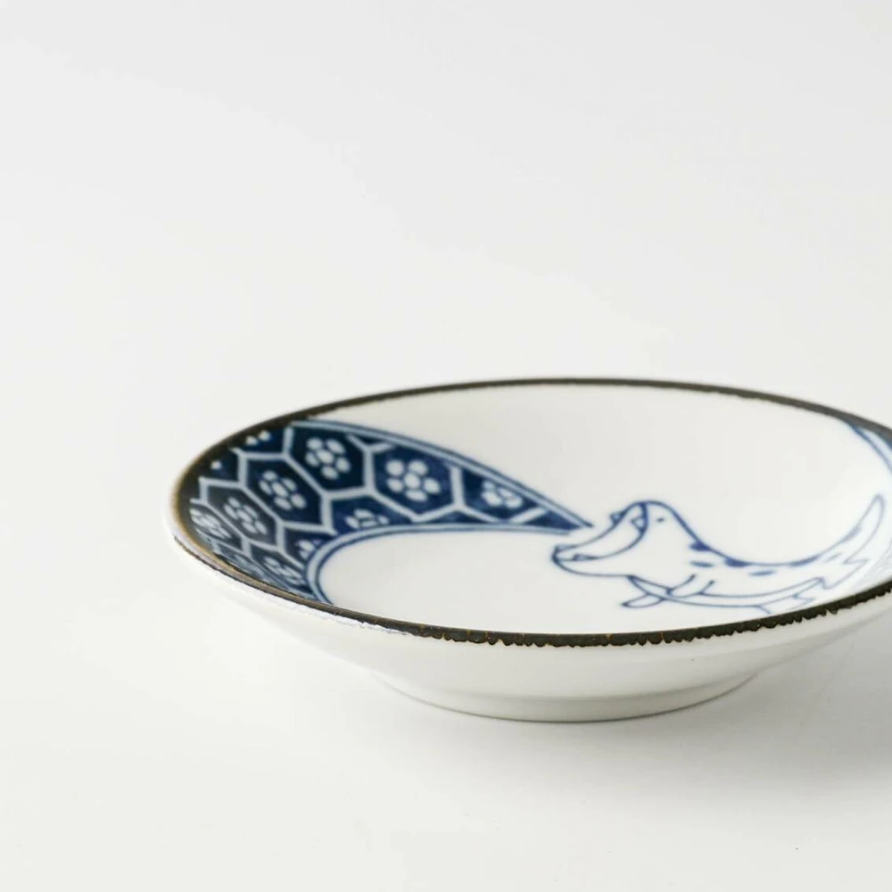 Awasaka Edokko Dinosaur Blue Flame Dragon Mini Plate (9cm) 4 Awasaka Edokko Dinosaur Blue Flame Dragon Mini Plate (9cm) - Image 2