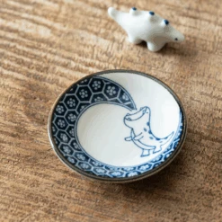 Awasaka Edokko Dinosaur Blue Flame Dragon Mini Plate (9cm) 13 Awasaka Edokko Dinosaur Blue Flame Dragon Mini Plate (9cm) -The Custom Chef Shop Edokko Dinosaur Blue Flame Dragon Mini Plate 9cm 5