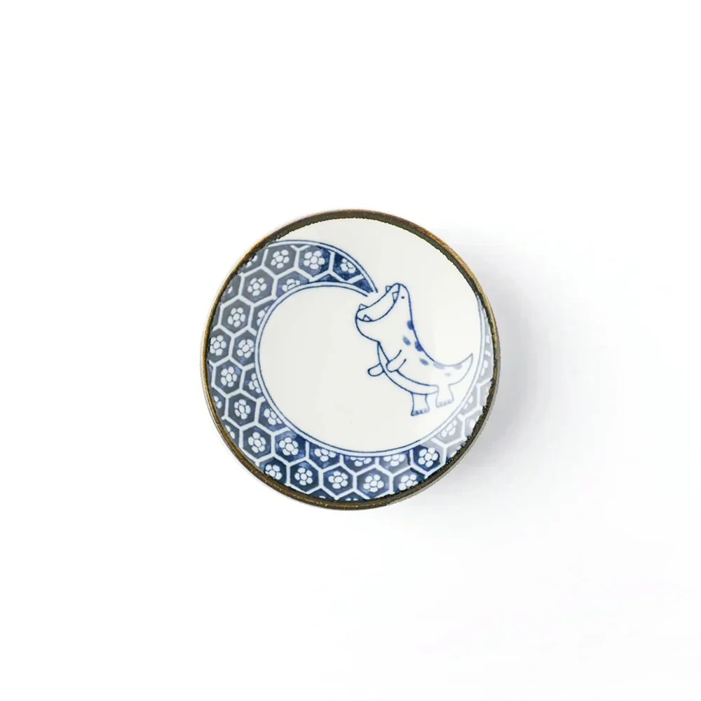 Awasaka Edokko Dinosaur Blue Flame Dragon Mini Plate (9cm) 3 Awasaka Edokko Dinosaur Blue Flame Dragon Mini Plate (9cm)