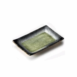 Fukui Craft Fukui Craft Ash Glaze Rectangular Serving Plate (21cm)