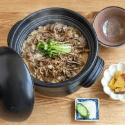 Daikoku Iga-yaki Goemon Donabe Rice Pot (6 Cup) -The Custom Chef Shop Goemon donabe japanese clay pot rice pot with double lids 6 cups 6