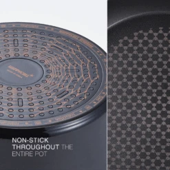 Happycall Happycall Crocodile Graphene Nonstick Induction Frypan & Wok Set With Lid - 28cm & 30cm -The Custom Chef Shop Happycall Crocodile IH Graphene 28cm30cm 02