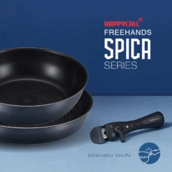 Happycall Happycall Freehands Spica 3 Piece Induction Cookware Set With Detachable Handle -The Custom Chef Shop Happycall Freehands Spica 3 Piece Induction Cookware Set with Detachable Handle 3