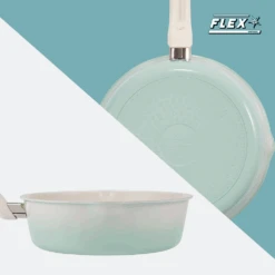 Happycall Happycall Flex 3 In 1 Nonstick Induction Saucepan - Spread Mint 22cm -The Custom Chef Shop Happycall IH Flex 3 in 1 Saucepan 22cm Spread Mint 03