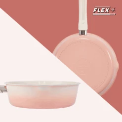Happycall Happycall Flex 3 In 1 Nonstick Induction Saucepan - Spread Pink 22cm -The Custom Chef Shop Happycall IH Flex 3 in 1 Saucepan 22cm Spread Pink 03