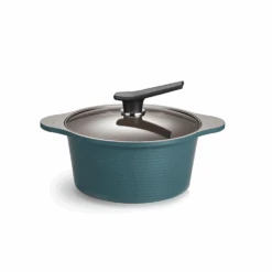 Happycall Happycall Onde Ceramic Nonstick Induction Pot With Lid - 24cm (4L) Ocean Green