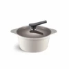 Happycall Happycall Onde Ceramic Nonstick Induction Pot With Lid - 24cm (4L) -The Custom Chef Shop Happycall IH Onde Ceramic Pot 24cm Ivory Made in Korea 2