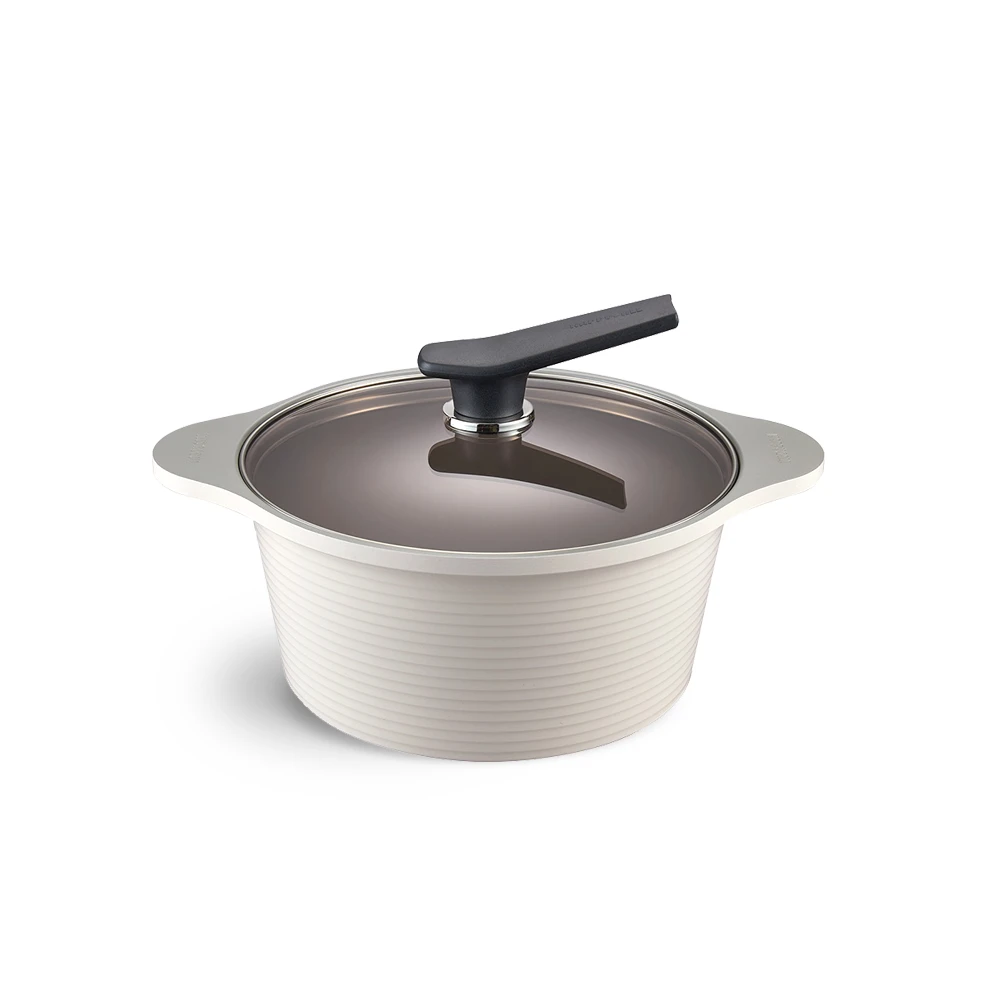 Happycall Happycall Onde Ceramic Nonstick Induction Pot With Lid - 24cm (4L) 3 Happycall Happycall Onde Ceramic Nonstick Induction Pot With Lid - 24cm (4L)