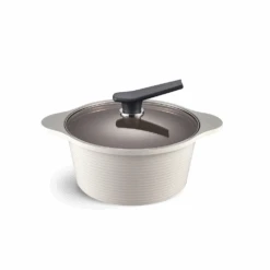 Happycall Happycall 15-Piece Premium Ceramic Nonstick Induction Cookware Set -The Custom Chef Shop Happycall IH Onde Ceramic Pot 24cm Ivory Made in Korea