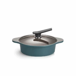 Happycall Happycall Onde Nonstick Induction Ceramic Pot With Lid - Low 24cm (2.4L) Ocean Green