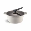 Happycall Happycall Onde Ceramic Nonstick Induction Pot With Lid - 28cm (6L) -The Custom Chef Shop Happycall IH Onde Ceramic Pot 28cm Ivory Made in Korea 2