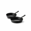 Happycall Happycall Noire Titanium Plus Nonstick Induction Frypan Set - 22cm & 26cm -The Custom Chef Shop Happycall Norie IH Titanium Plus 26cm 22cm Frypan Set