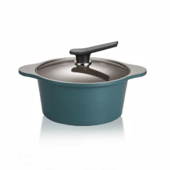 Happycall Happycall Onde Ceramic Nonstick Induction Pot Set - 24cm & 28cm Ocean Green -The Custom Chef Shop Happycall Onde Induction Ceramic Nonstick Pot Set 24cm 28cm Green 7