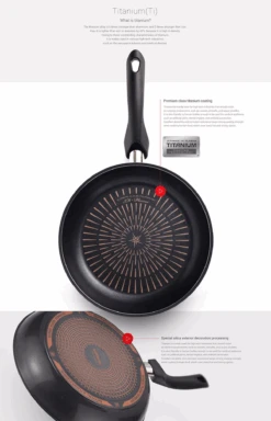 Happycall Happycall Plasma Titanium Nonstick Induction Frypan - 30cm -The Custom Chef Shop Happycall Plasma IH Titanium Frypan 30cm 09