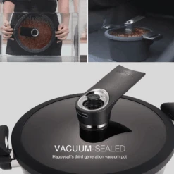 Happycall Happycall Zin Ceramic Nonstick Induction Vacuum Pot - 20cm (2.8L) -The Custom Chef Shop Happycall Zin IH Vacuum Pot 20cm High 2.8L 06