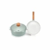Happycall Happycall Zium Ceramic Nonstick Induction Frypan & Pot Set - 24cm 2 Happycall Happycall Zium Ceramic Nonstick Induction Frypan & Pot Set - 24cm -The Custom Chef Shop Happycall Zium Ceramic Nonstick Induction Frypan Pot Set of 2