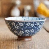 Daitoua Mino Yaki Hasui Cherry Blossom Japanese Bowl (12cm) -The Custom Chef Shop Hasui Cherry Blossom Japanese Bowl v3