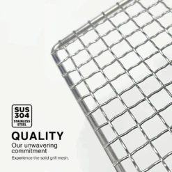 My Cookware Australia® Reusable Konro Grill Mesh - Small 22cm -The Custom Chef Shop Hida Stainless Steel Mesh 22cm 1