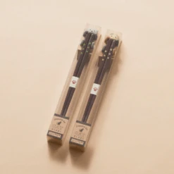 Ishida Ishida Cuddle Cat Wakasa Nuri Lacquerware Chopsticks Set - 23cm