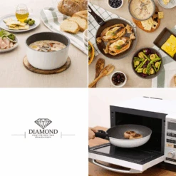 Iris Ohyama Iris Ohyama 12-Piece Wok, Frypan & Pot Set With Detachable Handles -The Custom Chef Shop Iris Ohyama 12 Piece Wok Frypan Pot Set with Detachable Handles 02