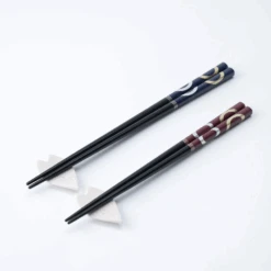 Ishida Ishida Gold And Silver Wakasa Nuri Lacquerware Chopstick Gift Set