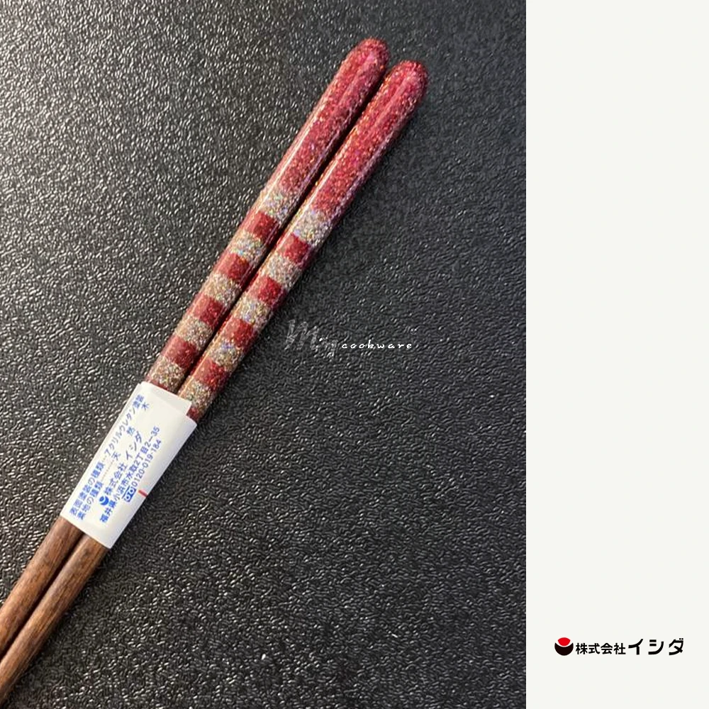Ishida Ishida Kin-dami Wakasa-Nuri Lacquerware Chopsticks 21/23cm - Made In Japan 4 Ishida Ishida Kin-dami Wakasa-Nuri Lacquerware Chopsticks 21/23cm - Made In Japan - Image 2
