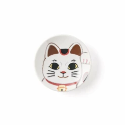Marusan Kondo Marusan Kondo Maneki Neko Beckoning Cat Side Plate (9.5cm)