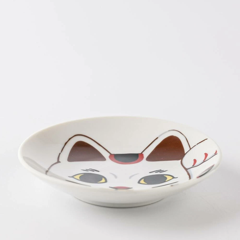 Marusan Kondo Marusan Kondo Maneki Neko Beckoning Cat Side Plate (9.5cm) 4 Marusan Kondo Marusan Kondo Maneki Neko Beckoning Cat Side Plate (9.5cm) - Image 2