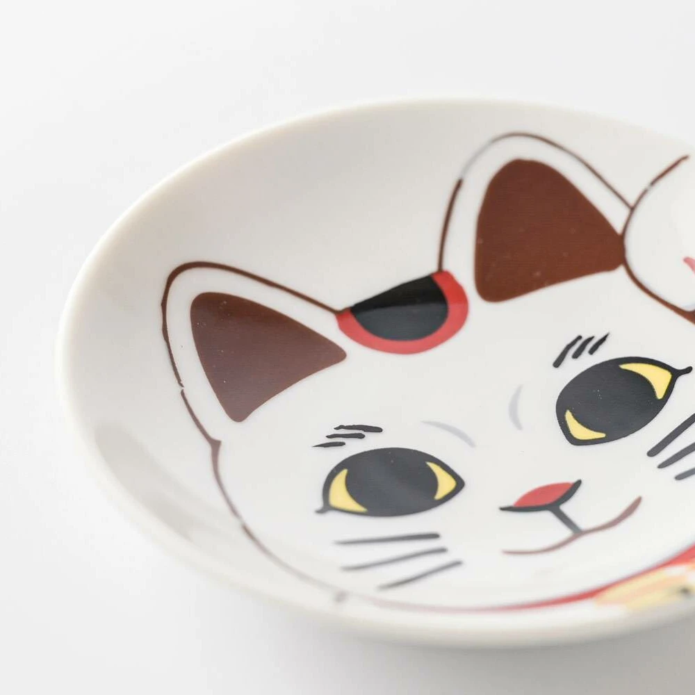 Marusan Kondo Marusan Kondo Maneki Neko Beckoning Cat Side Plate (9.5cm) 5 Marusan Kondo Marusan Kondo Maneki Neko Beckoning Cat Side Plate (9.5cm) - Image 3
