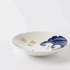 Marusan Kondo Marusan Kondo Wave & Plover Side Plate (9.5cm) -The Custom Chef Shop Marusan Kondo Wave Plover Side Plate 9cm 1
