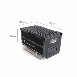 Mikawa Mikawa Konro Grill / Hibachi Grill - 30cm (2-4 People) Black -The Custom Chef Shop Mikawa Konro Grill Hibachi Grill Medium 30cm Black 5