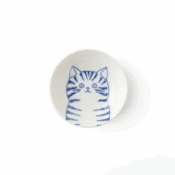 Toki Yamaman Shichita Mino Yaki Cat Dora Side Bowl (9cm)