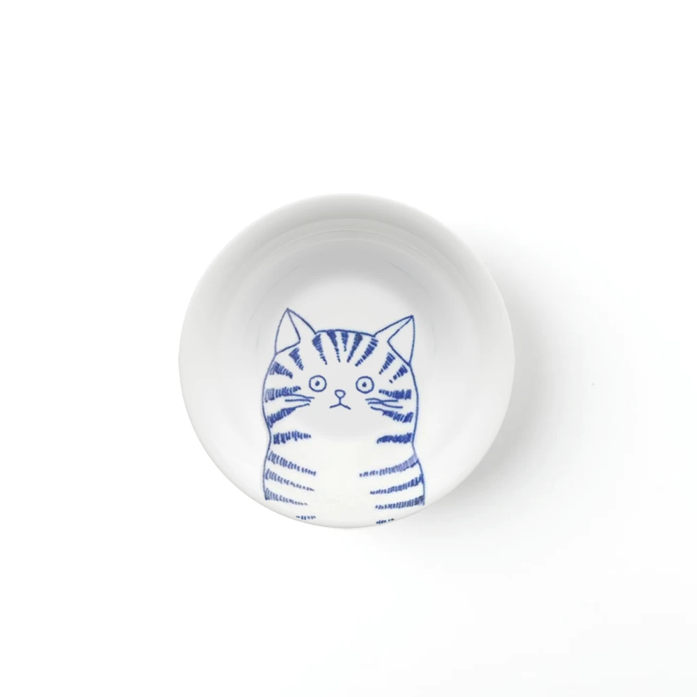 Toki Yamaman Shichita Mino Yaki Cat Dora Side Plate (16cm) 3 Toki Yamaman Shichita Mino Yaki Cat Dora Side Plate (16cm)