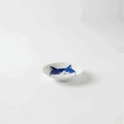 Toki Yamaman Shichita Mino Yaki Cat Mike Mini Side Plate (8cm) -The Custom Chef Shop Mino Yaki Neko Mike Cat Side Plate 8cm 3