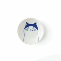 Toki Yamaman Shichita Mino Yaki Cat Nora Side Bowl (9cm)