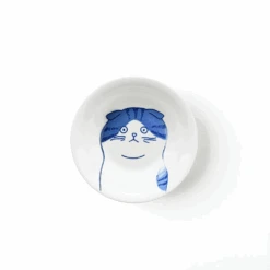 Toki Yamaman Shichita Mino Yaki Cat Scottish Side Plate (12cm)