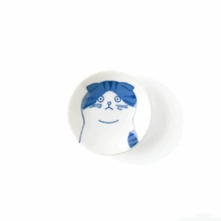 Toki Yamaman Shichita Mino Yaki Cat Scottish Mini Side Plate (8cm) -The Custom Chef Shop Mino Yaki Neko Scottish Cat Side Plate 8cm v4