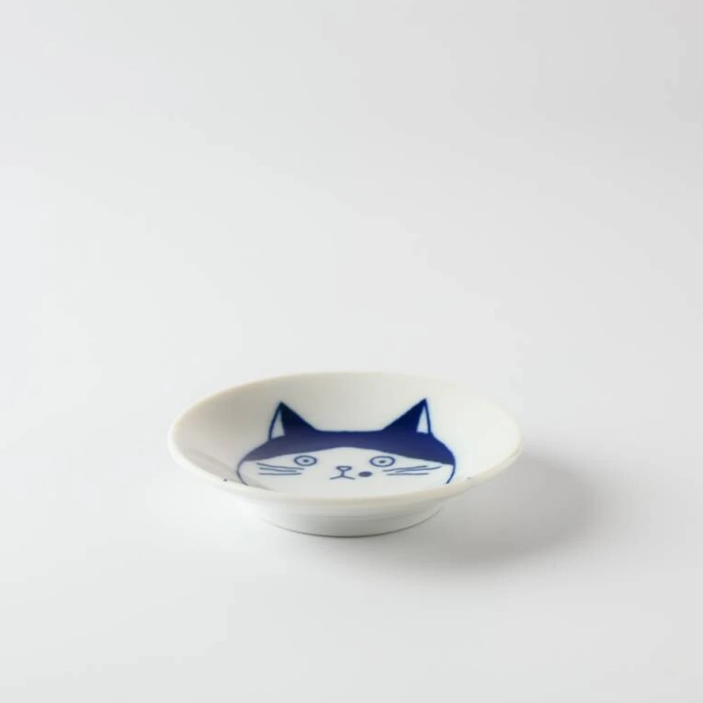 Toki Yamaman Shichita Mino Yaki Cat 5-Piece Mini Plate Set (8cm) 7 Toki Yamaman Shichita Mino Yaki Cat 5-Piece Mini Plate Set (8cm) - Image 5