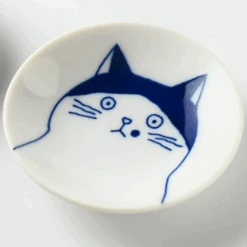 Toki Yamaman Shichita Mino Yaki Cat 5-Piece Mini Plate Set (8cm) 16 Toki Yamaman Shichita Mino Yaki Cat 5-Piece Mini Plate Set (8cm) -The Custom Chef Shop Mino Yaki Neko Shichita Cat Side Plate 8cm 3 1