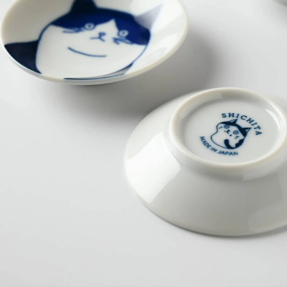Toki Yamaman Shichita Mino Yaki Cat Nora Mini Side Plate (8cm) 7 Toki Yamaman Shichita Mino Yaki Cat Nora Mini Side Plate (8cm) - Image 5